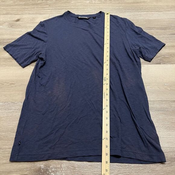 Travis Mathew Large T-Shirt Navy Blue Has Flaws Please Be Aware - Picture 4 of 4
